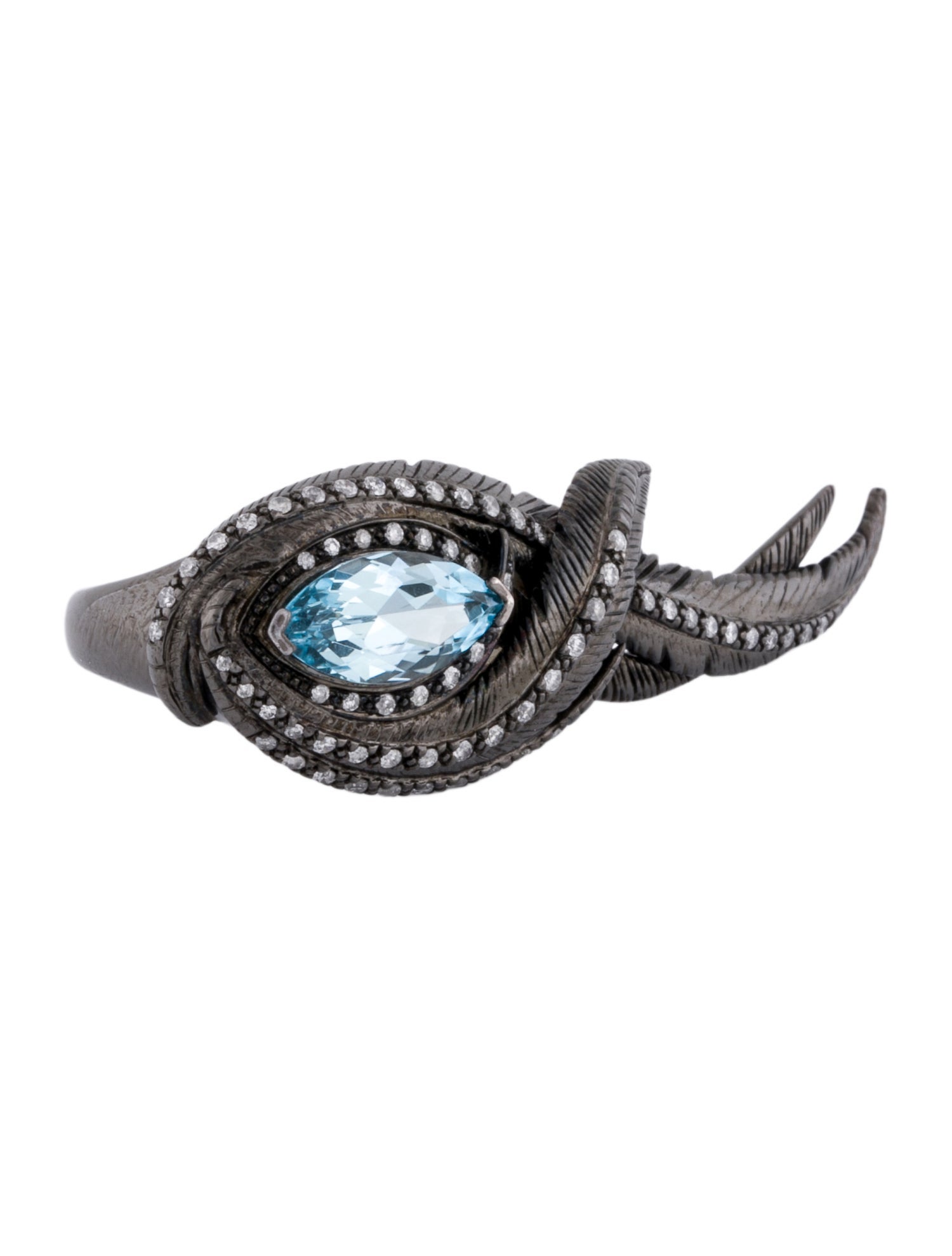 Garrard Topaz & Diamond Cocktail Ring