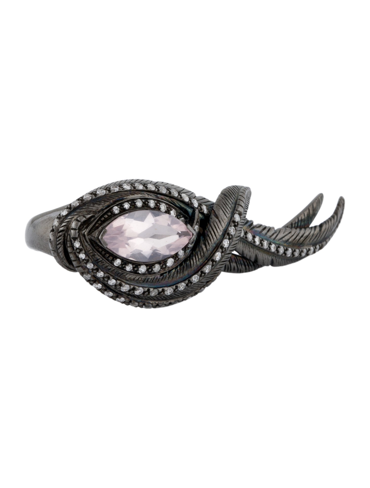 Garrard Rose Quartz & Diamond Cocktail Ring