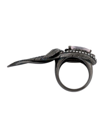 Garrard Rose Quartz & Diamond Cocktail Ring