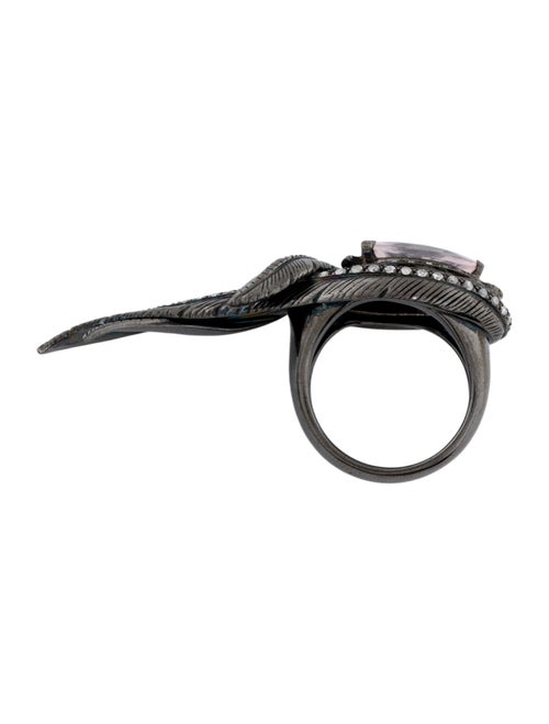 Garrard Rose Quartz & Diamond Cocktail Ring