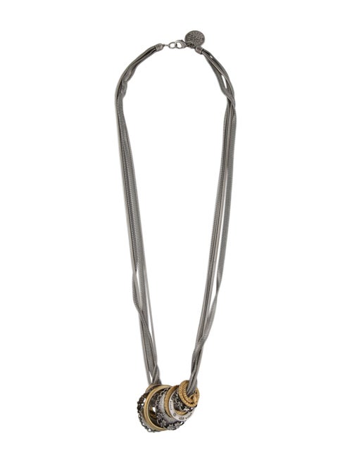 Gas Bijoux Crystal Two Tone "Jos" Multi Strand Necklace