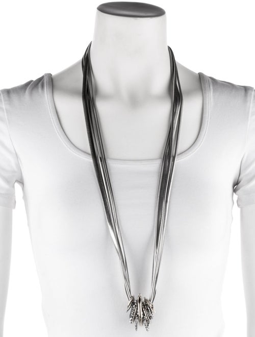 Gas Bijoux Crystal Two Tone "Jos" Multi Strand Necklace