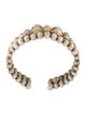 Gas Bijoux Ribbed Bead Rolling Cuff Bracelet