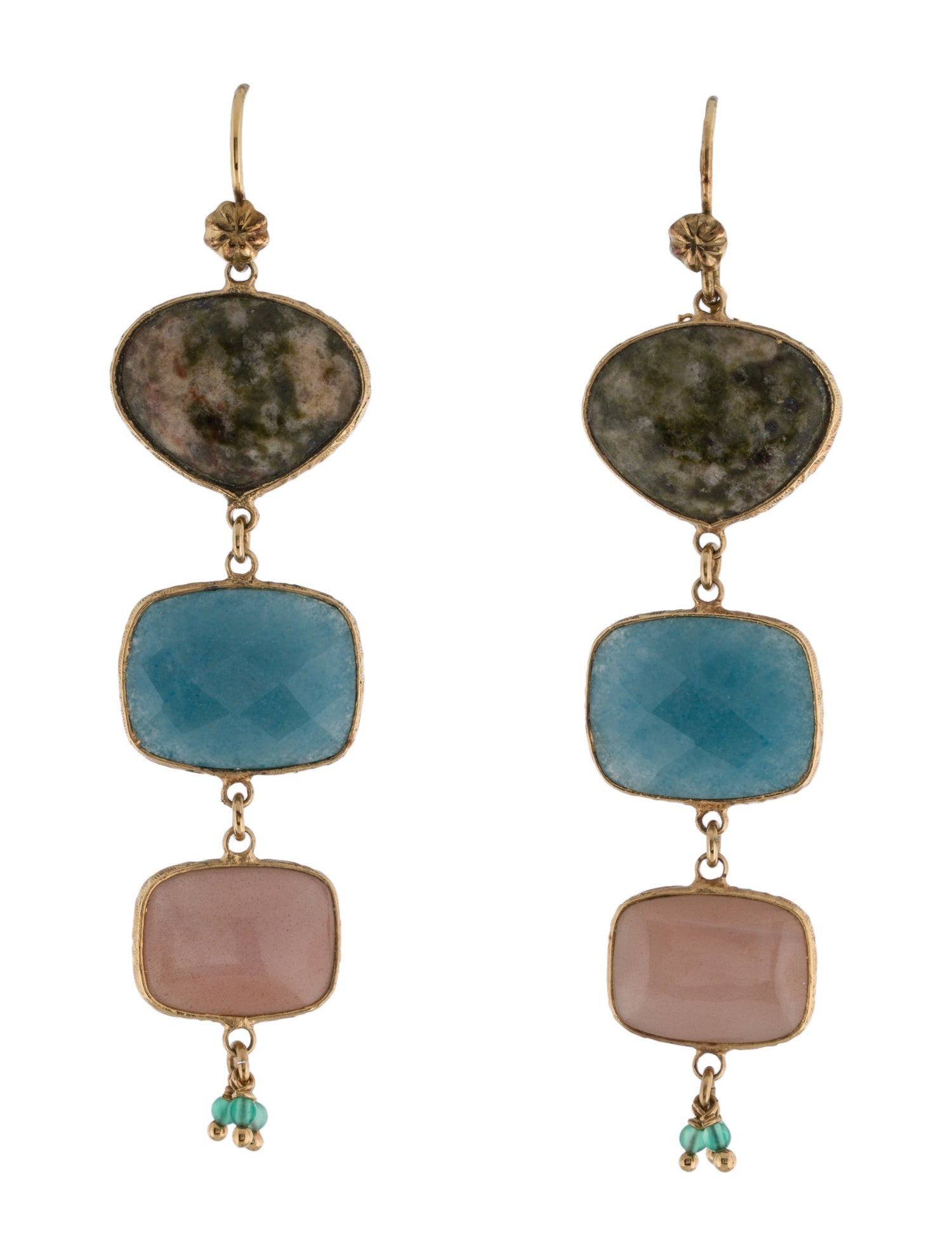 Gas Bijoux Stone Drop Earrings