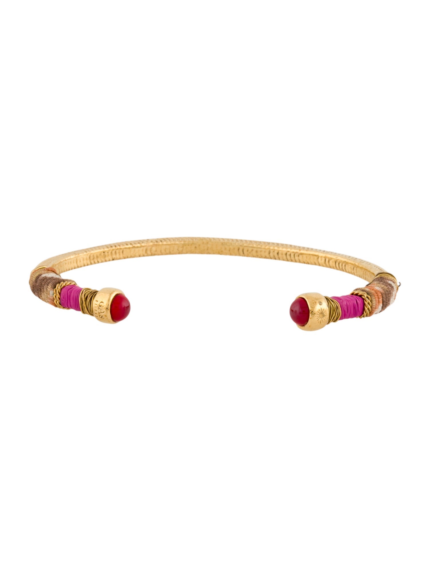 Gas Bijoux Resin & Cord Cuff Bracelet