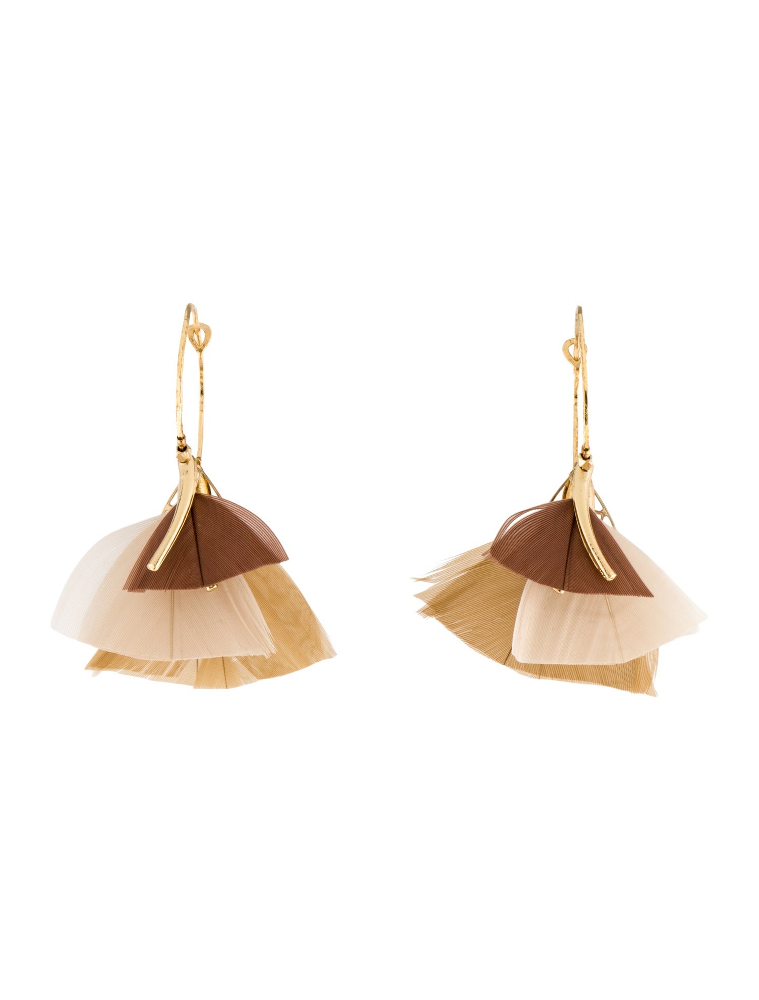 Gas Bijoux Marly Feather Hoop Earrings