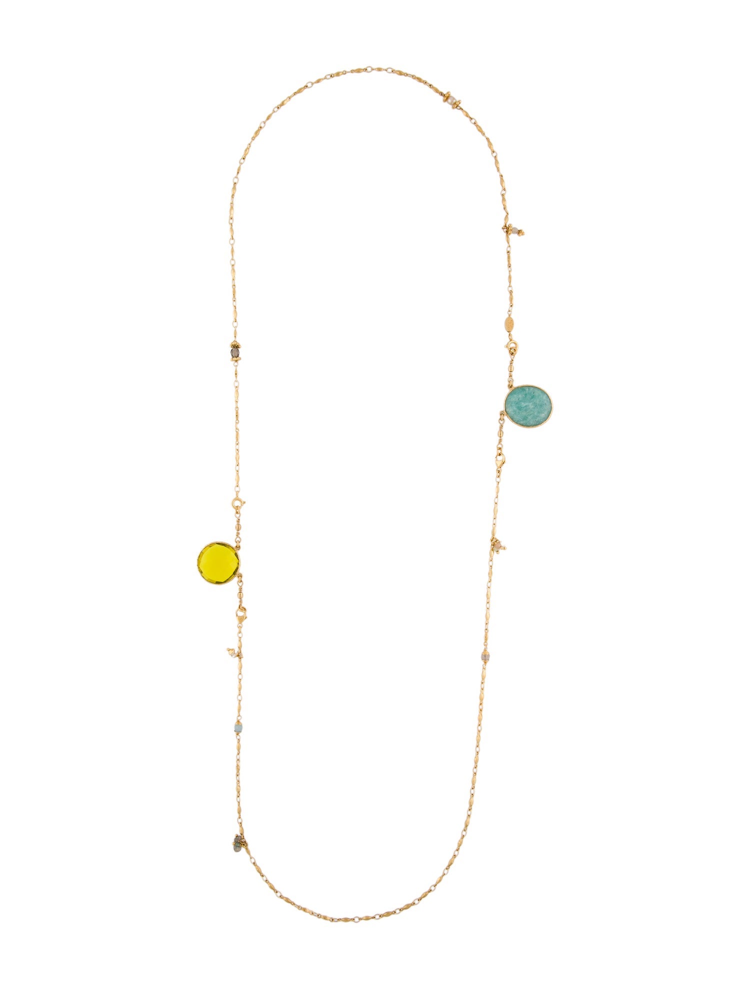 Gas Bijoux Faux Pearl & Crystal Pendant Necklace