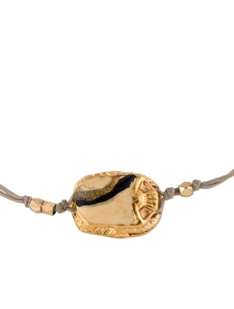 Gas Bijoux Scaramouche Enamel and Cord Bracelet