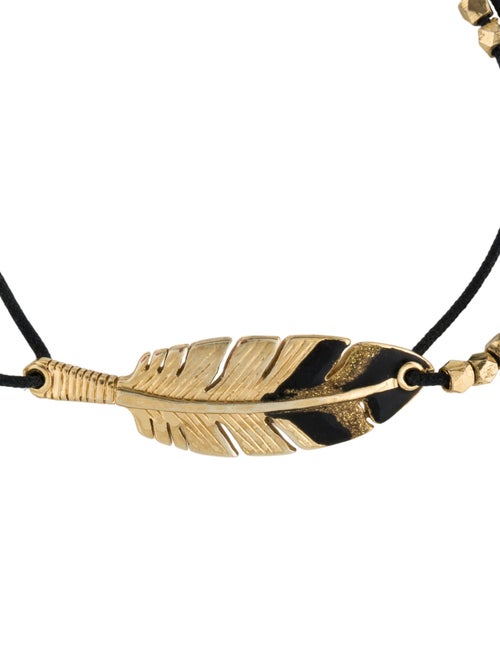 Gas Bijoux Enamel and Cord Charm Bracelet