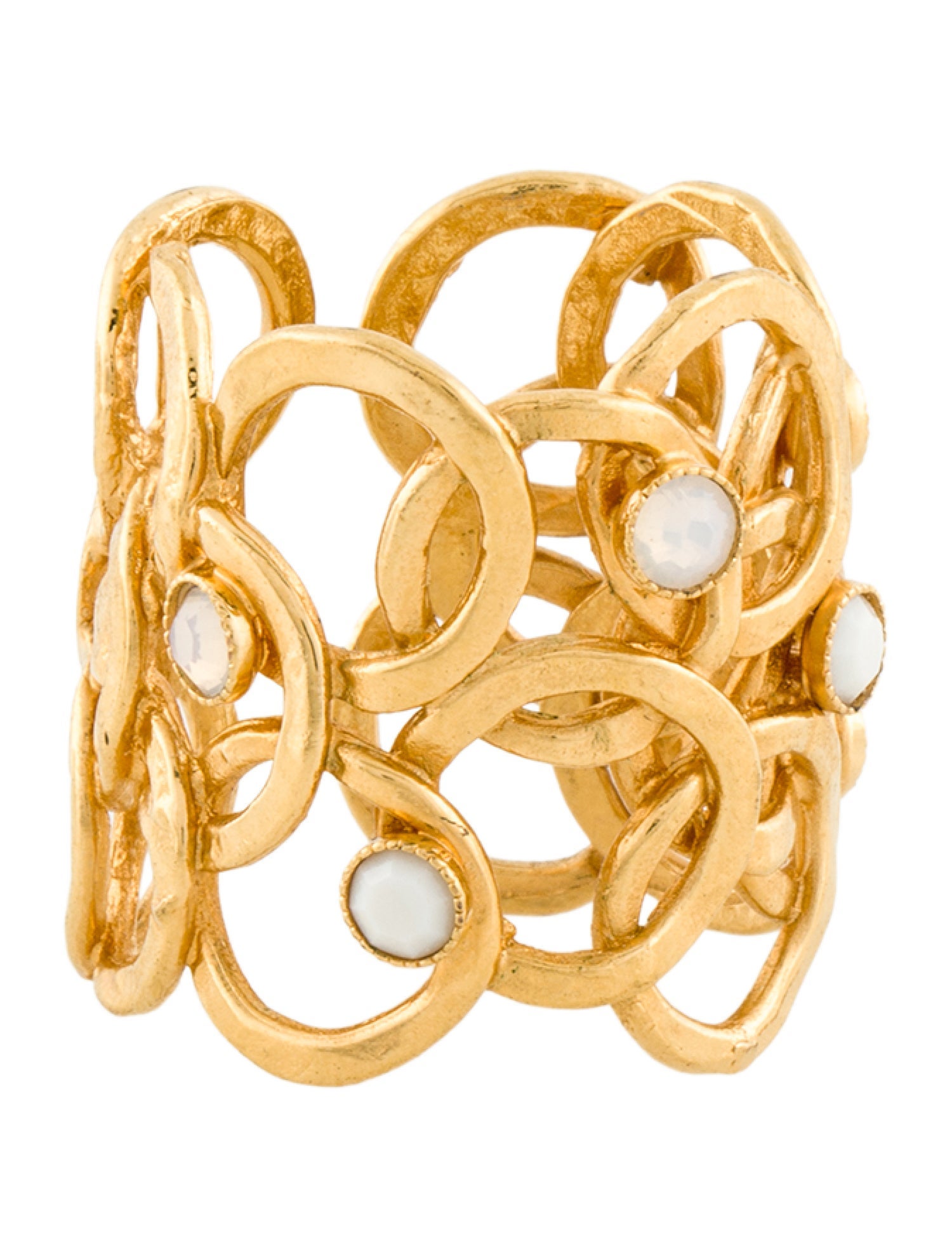 Gas Bijoux Crystal Band Ring