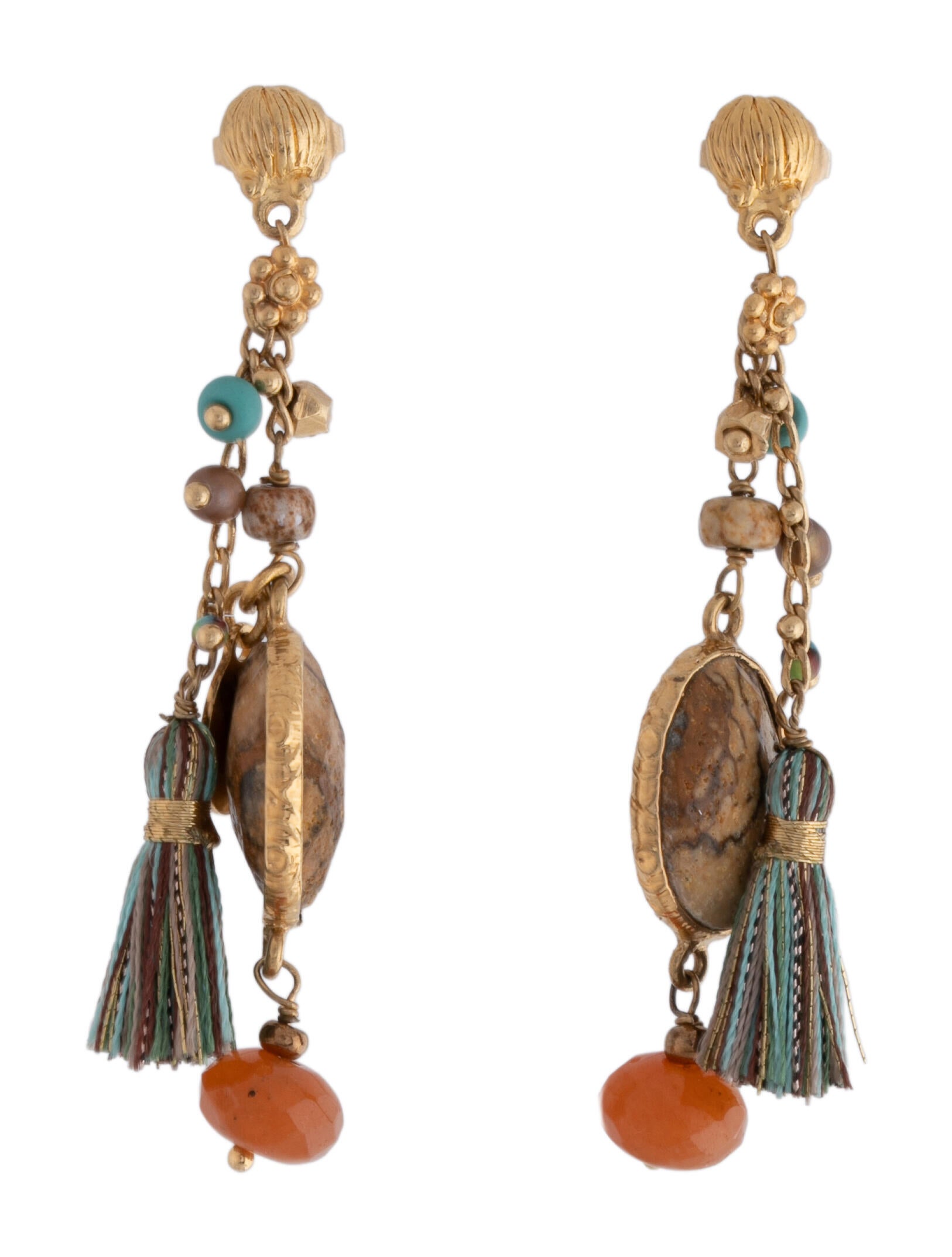 Gas Bijoux Cultured Pearl & Stone Drop Earrings