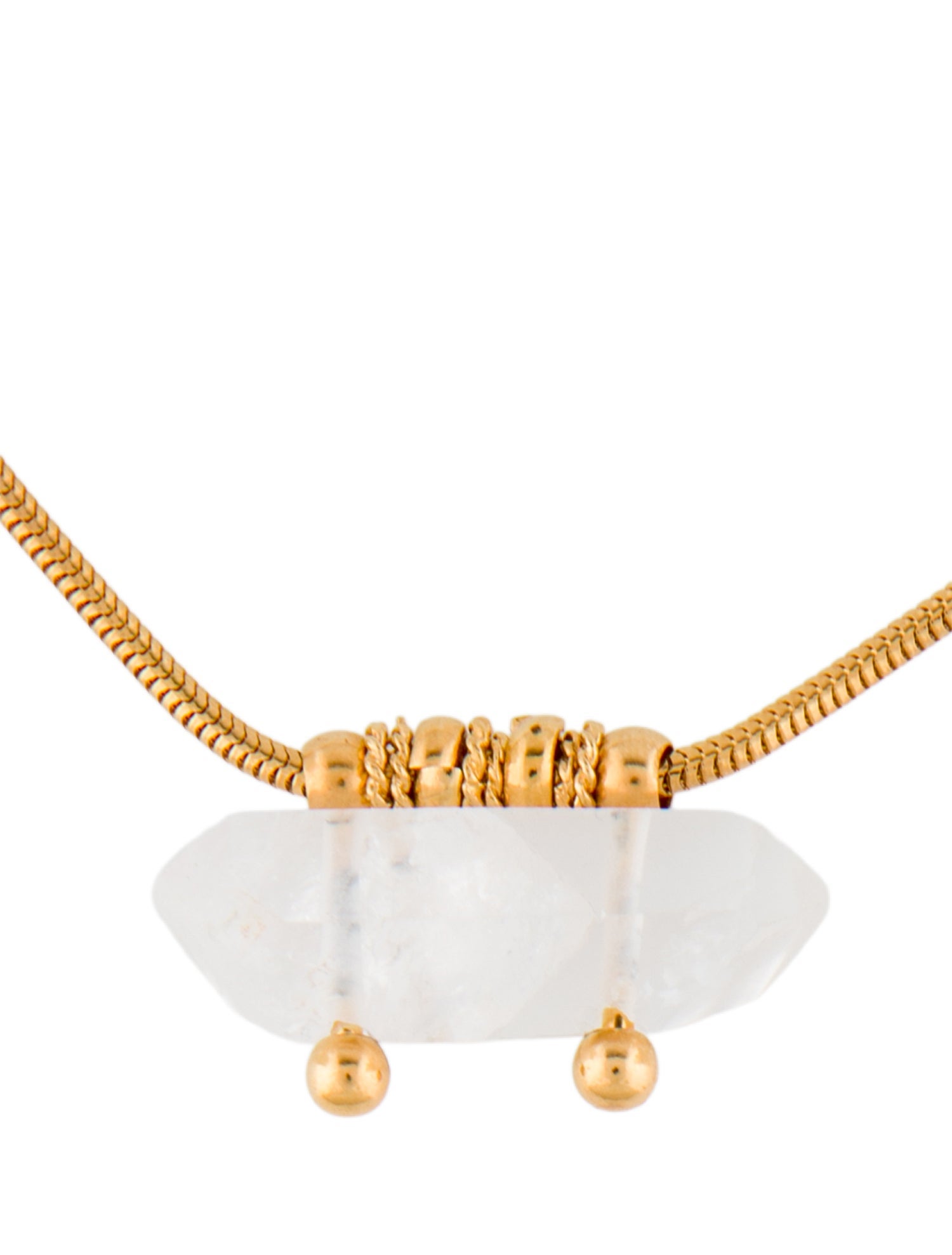 Gas Bijoux Crystal Pendant Necklace