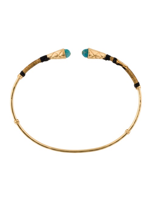 Gas Bijoux Stone & Thread Wrapped Cuff