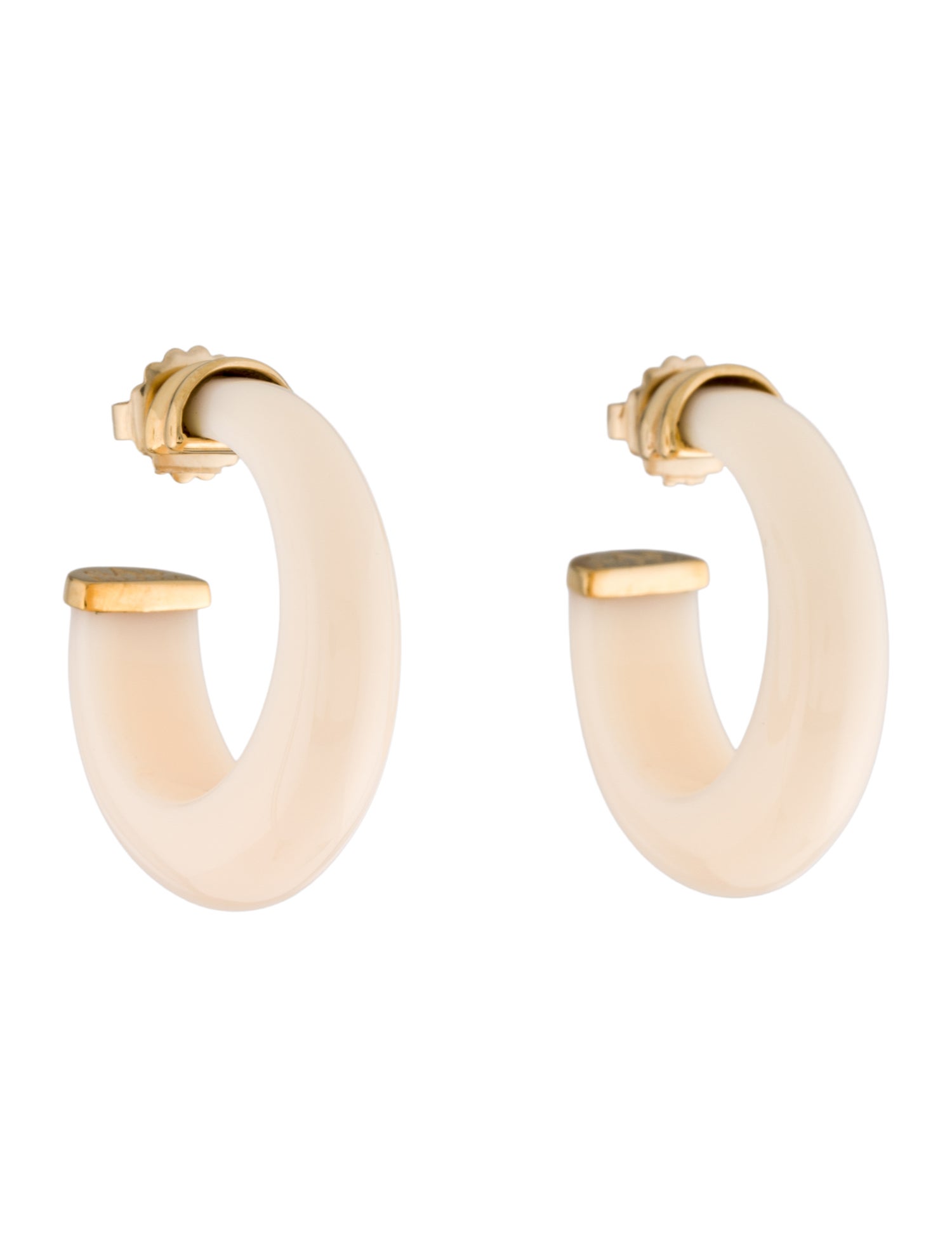 Gas Bijoux Resin Hoop Earrings