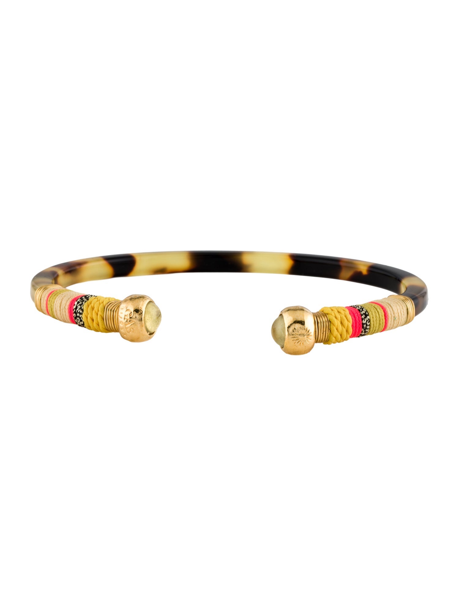 Gas Bijoux Resin & Cord Cuff Bracelet