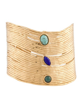 Gas Bijoux Resin & Crystal Cuff Bracelet