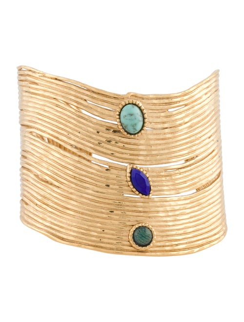 Gas Bijoux Resin & Crystal Cuff Bracelet