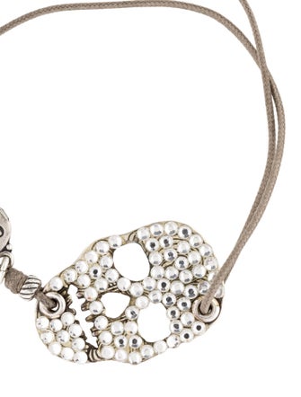 Gas Bijoux Crystal Skull Wrap Bracelet
