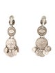 Gas Bijoux Crystal & Enamel Clip-On Drop Earrings