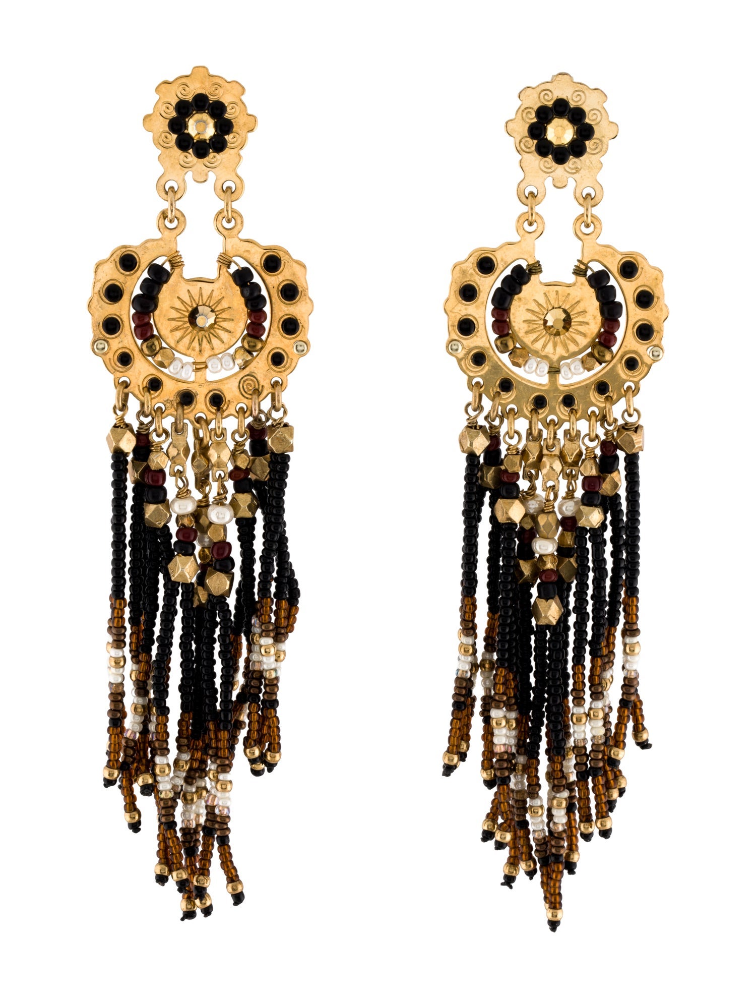 Gas Bijoux Faux Pearl Beaded Drop Necklace