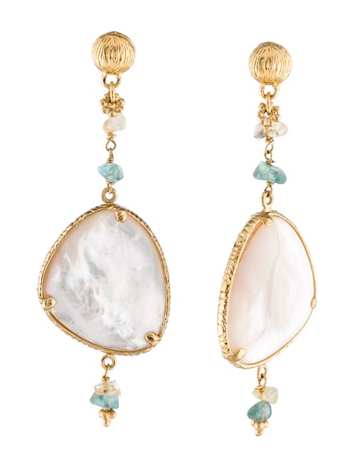 Gas Bijoux Mother Of Pearl Drop Earrings