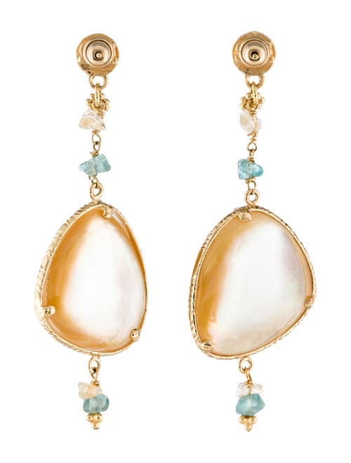 Gas Bijoux Mother Of Pearl Drop Earrings