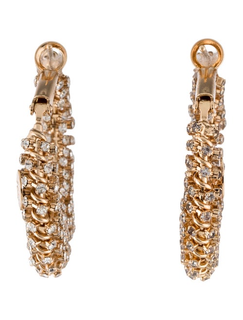 Gas Bijoux Crystal Izzia Hoop Earrings