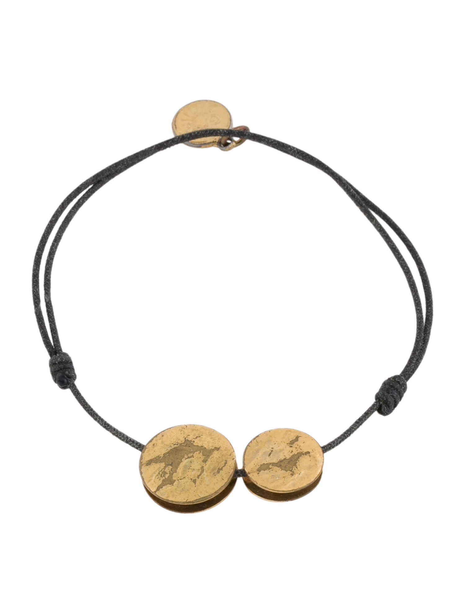 Gas Bijoux Double Disc Cord Bracelet