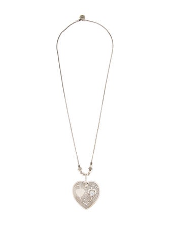 Gas Bijoux Crystal Heart Pendant Necklace