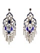 Gas Bijoux Crystal Reine Beaded Chandelier Earrings