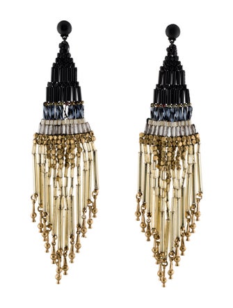 Gas Bijoux Glass Tubes Beaded Ulla Earrings