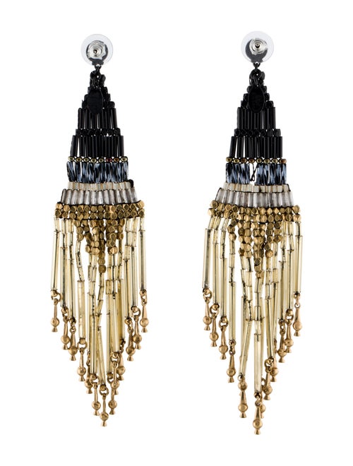 Gas Bijoux Glass Tubes Beaded Ulla Earrings