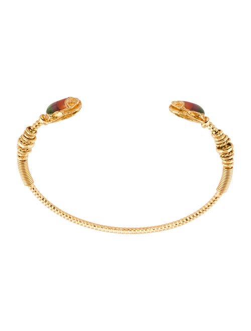 Gas Bijoux Enamel and Bead Cuff Bracelet