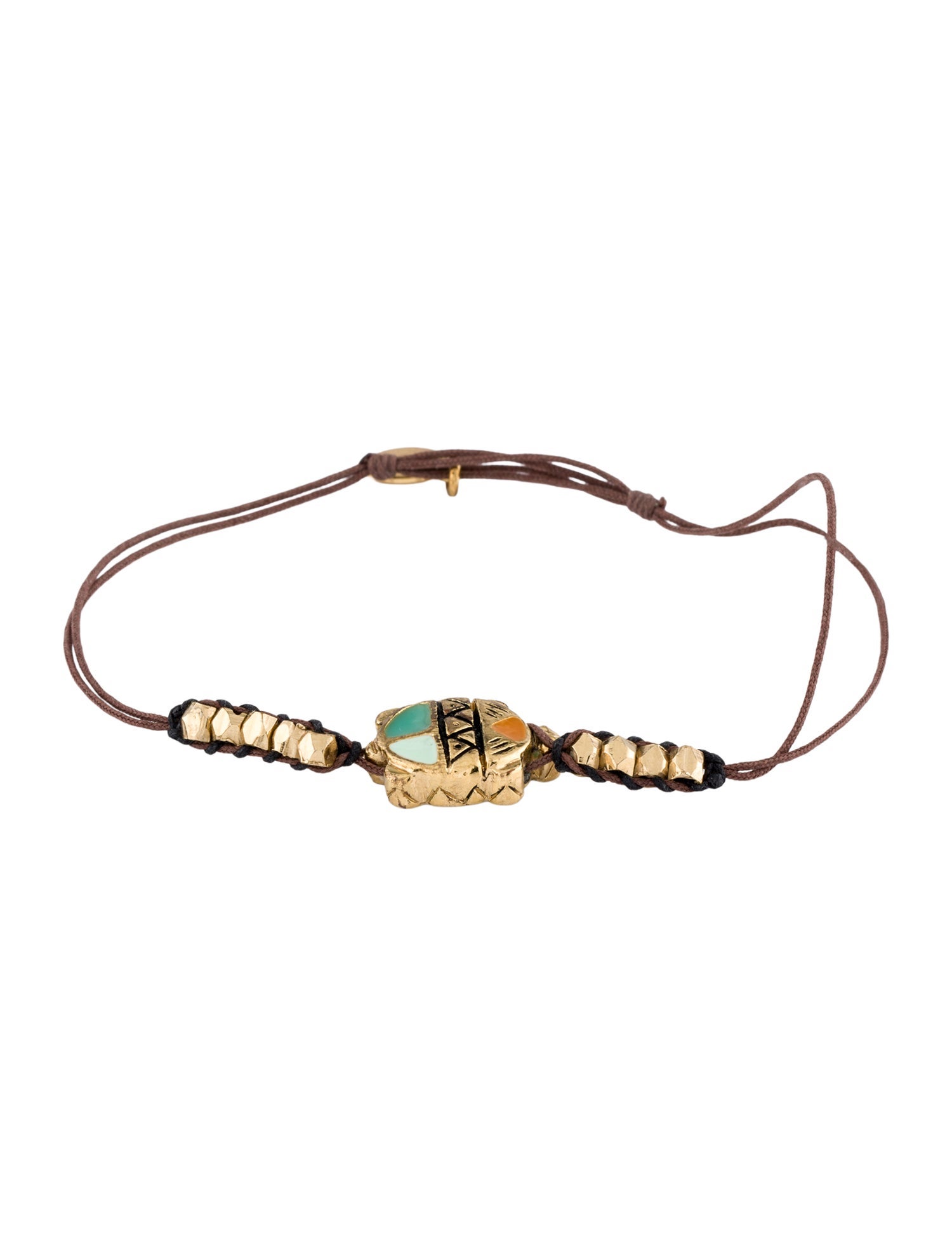 Gas Bijoux Scaramouche Enamel & Cord Bracelet