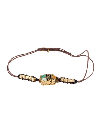 Gas Bijoux Scaramouche Enamel & Cord Bracelet