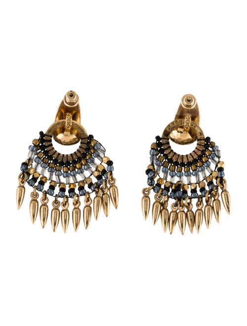 Gas Bijoux Crystal & Bead Drop Earrings