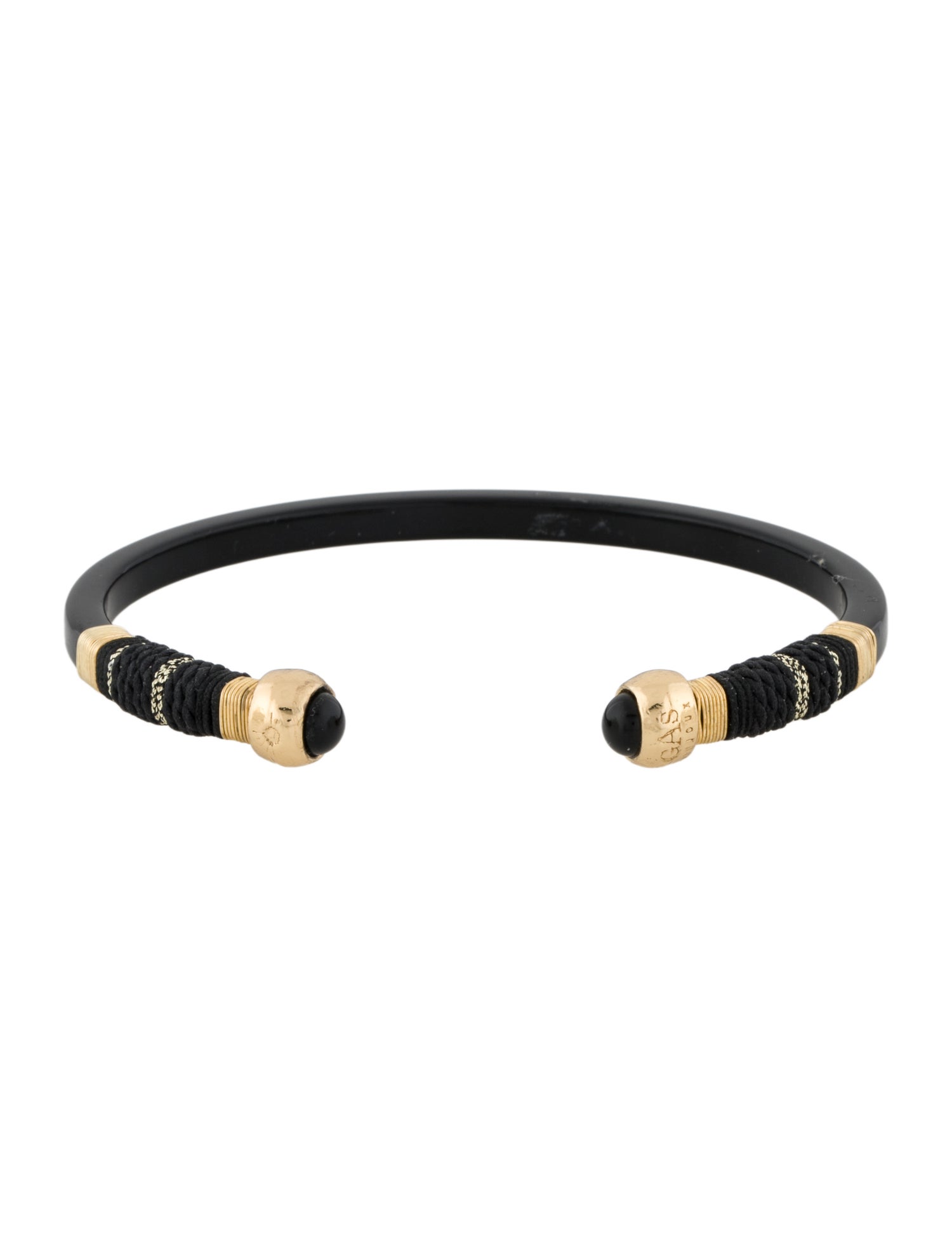 Gas Bijoux Resin & Cord Cuff Bracelet