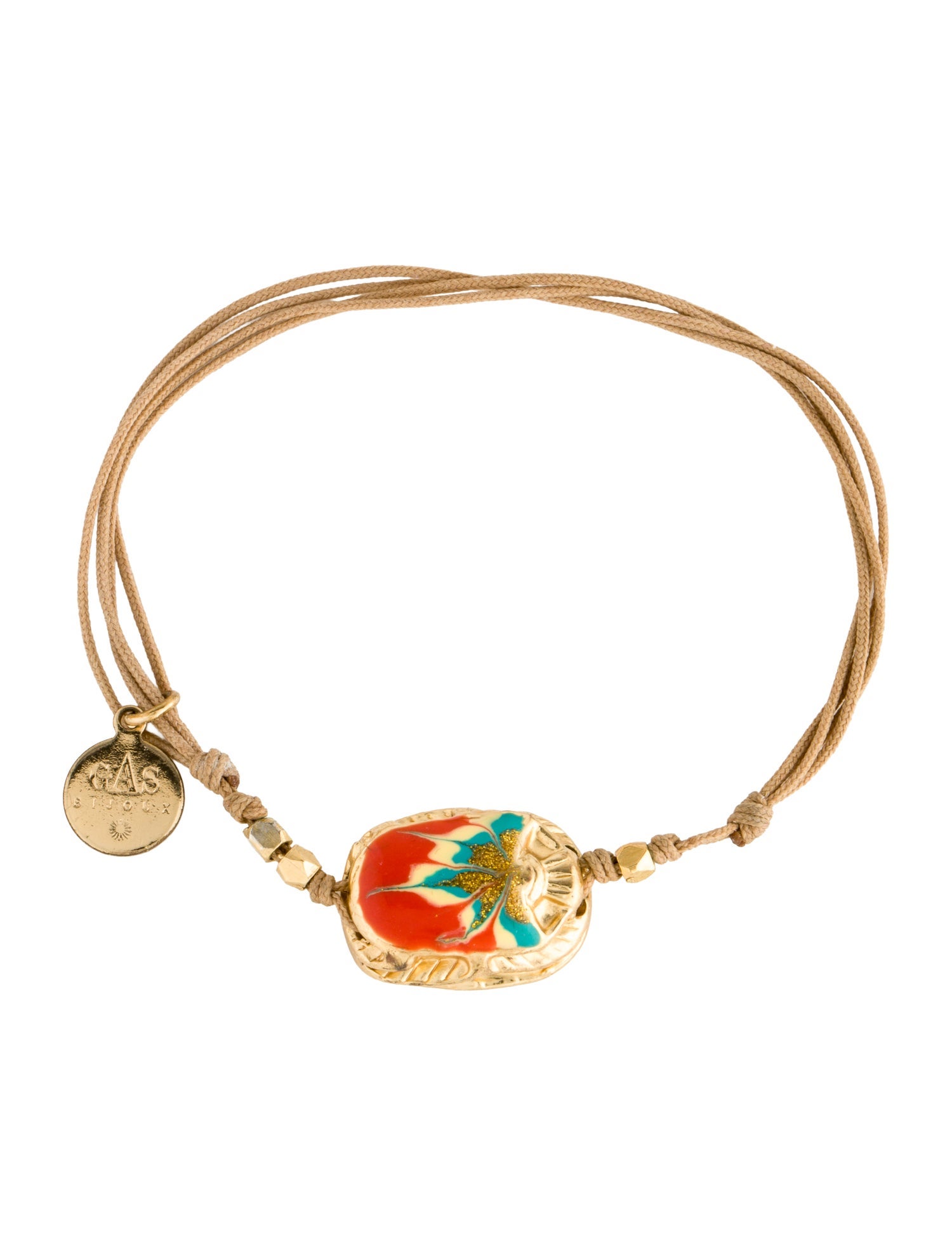 Gas Bijoux Enamel Scaramouche Charm Bracelet