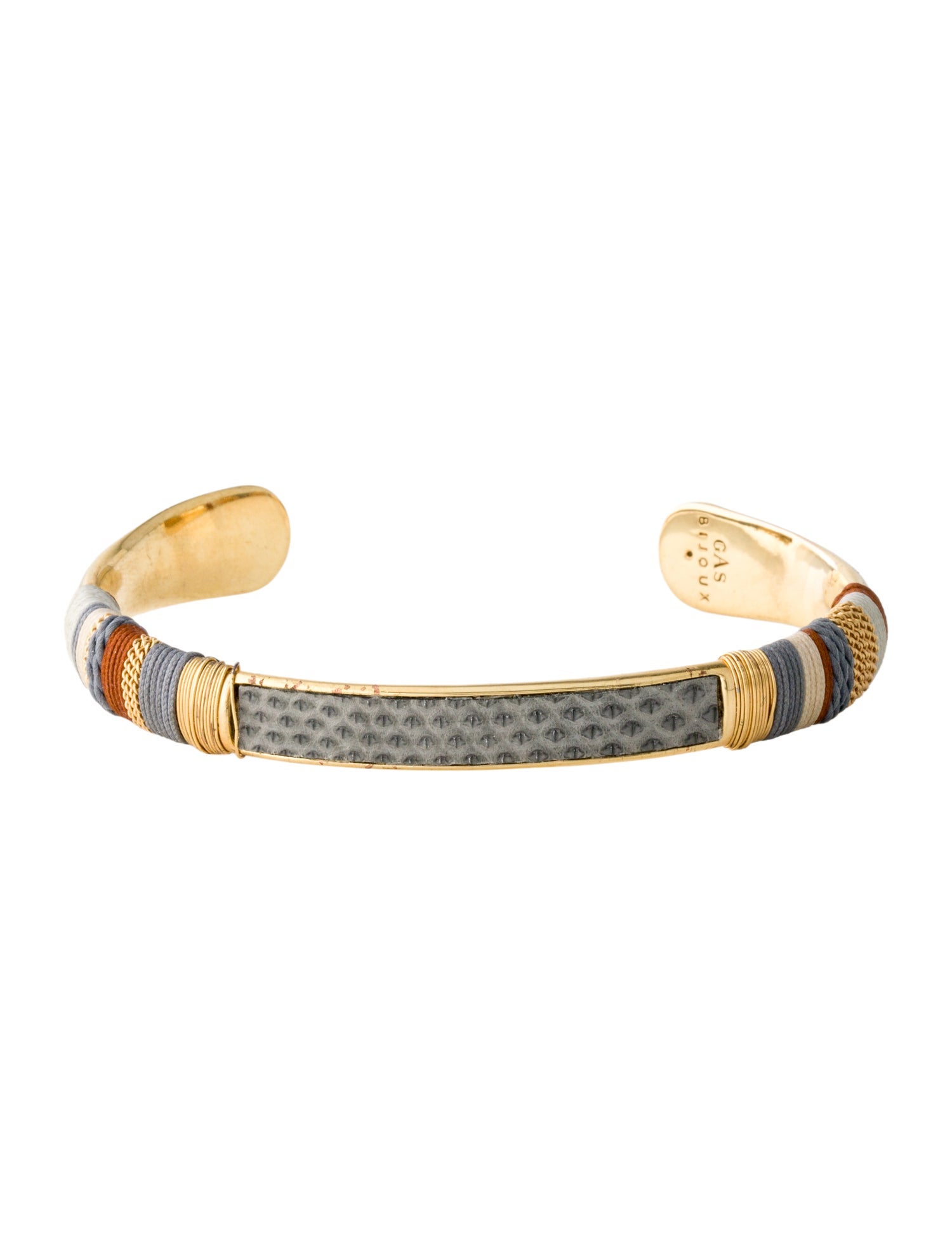Gas Bijoux Leather & Thread Massai Cuff Bracelet