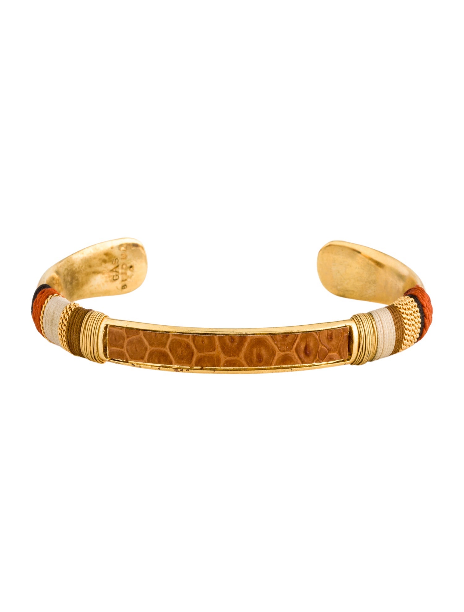 Gas Bijoux Leather & Thread Massai Cuff Bracelet