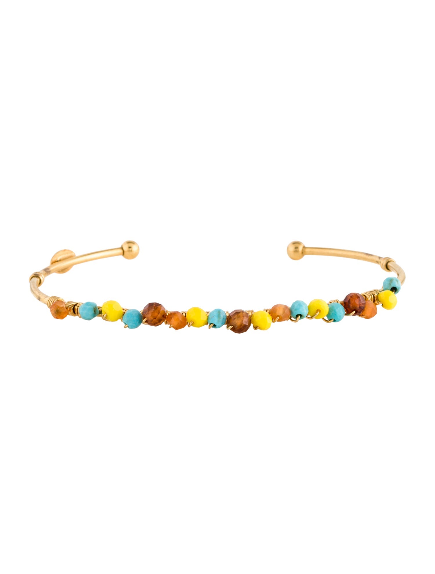 Gas Bijoux Multi Stone Bangle Bracelet
