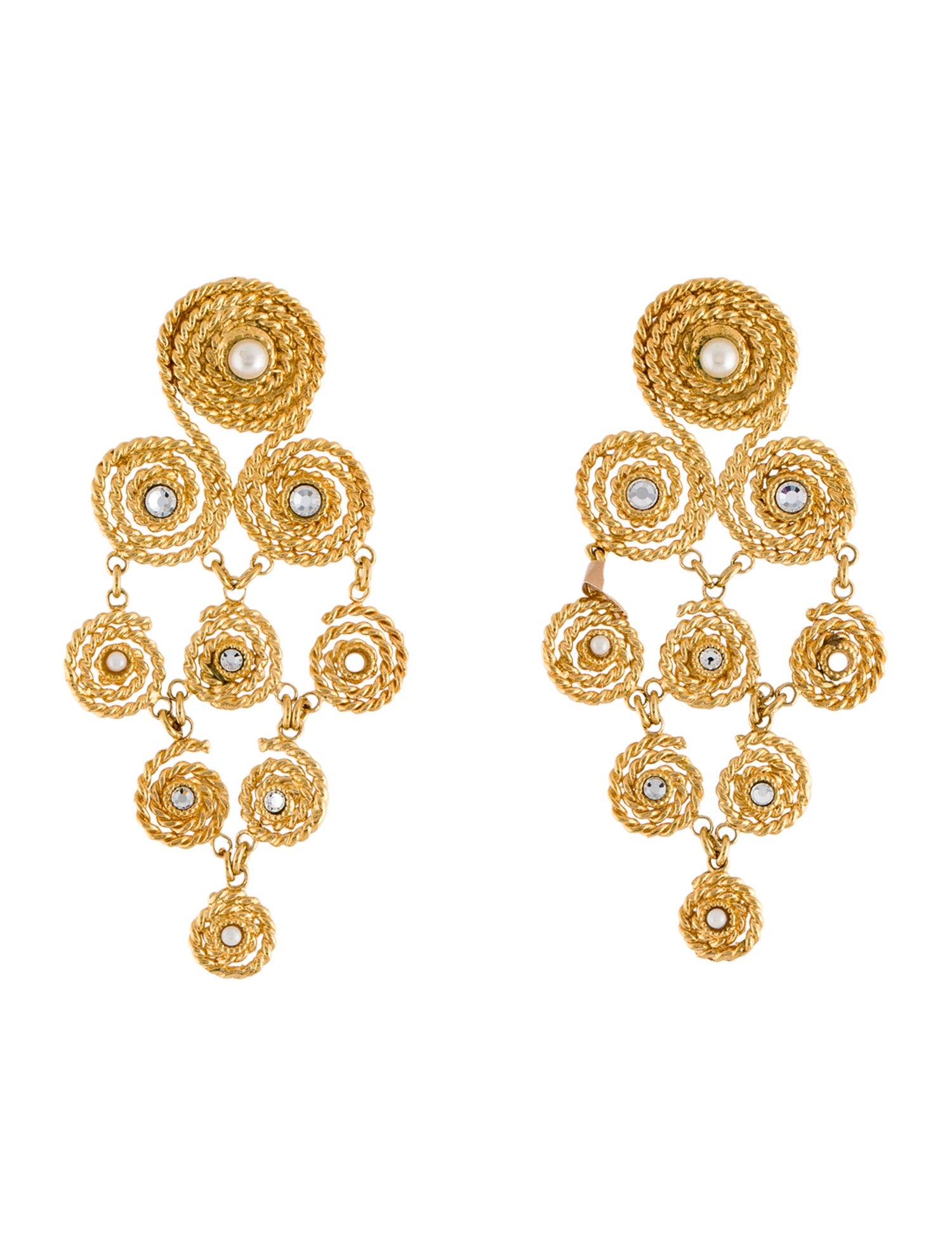 Gas Bijoux Crystal & Resin 'Mistral' Chandelier Drop Earrings