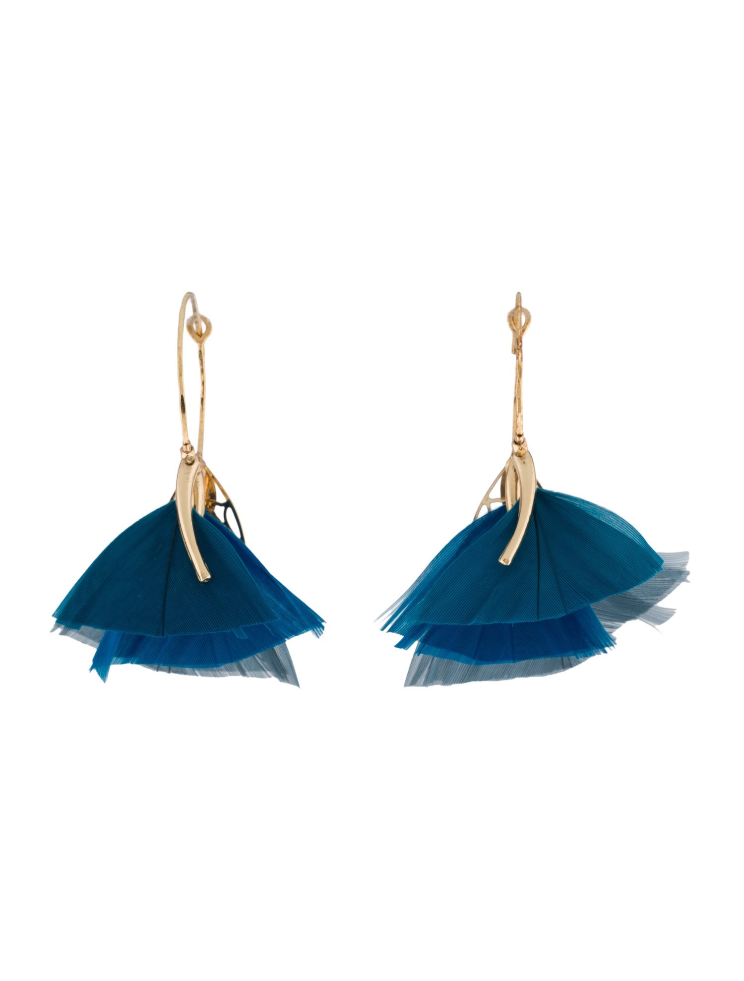 Gas Bijoux Feather Hoop Earrings