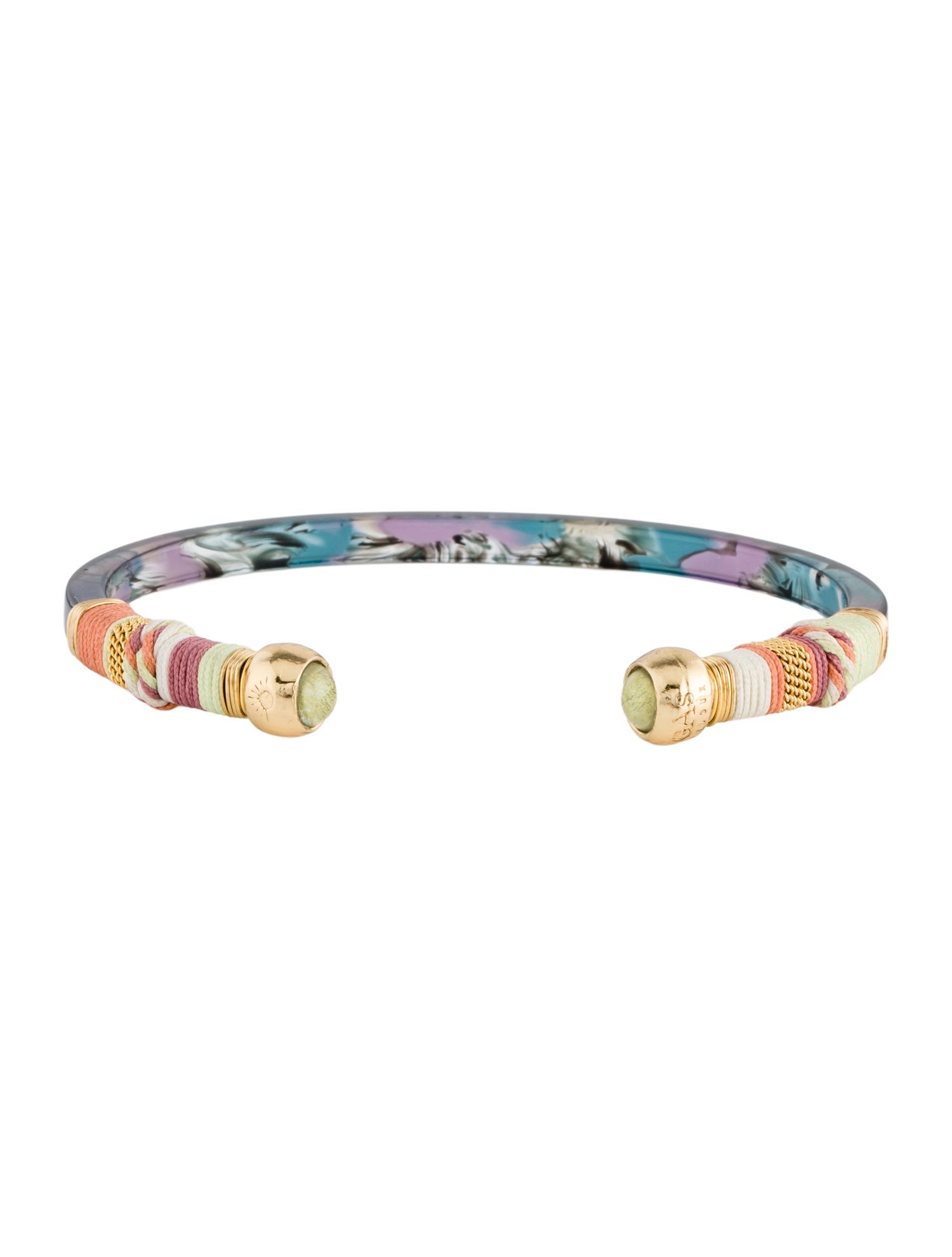 Gas Bijoux Resin and Thread Cuff Bracelet