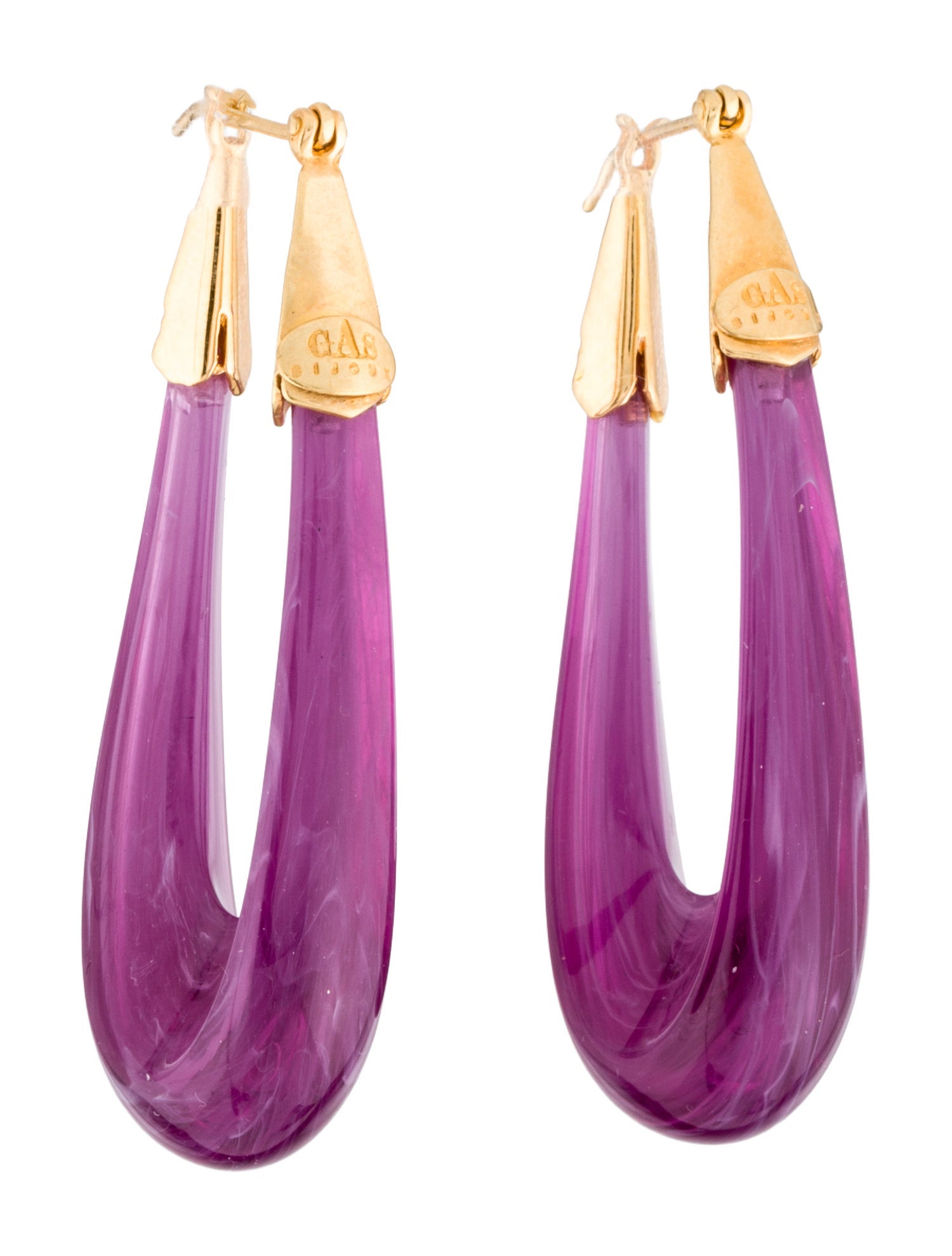 Gas Bijoux Acetate Ecume Hoop Earrings