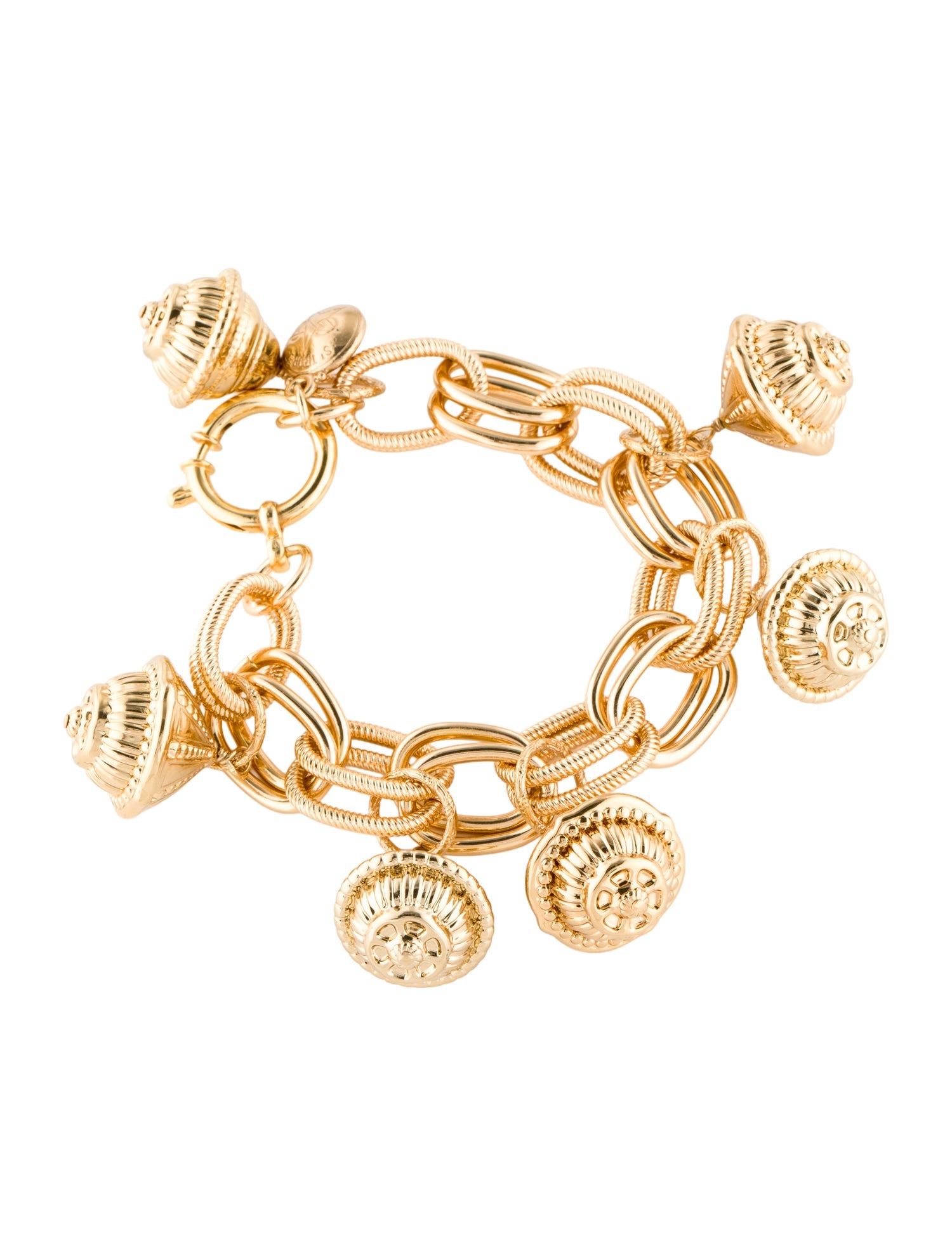 Gas Bijoux Bell Charm Link Bracelet