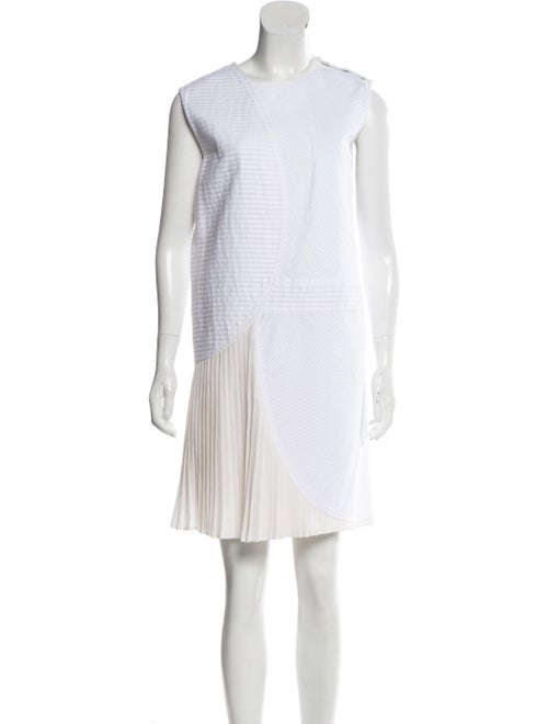 Gauchère Sleeveless Knee-Length Dress White