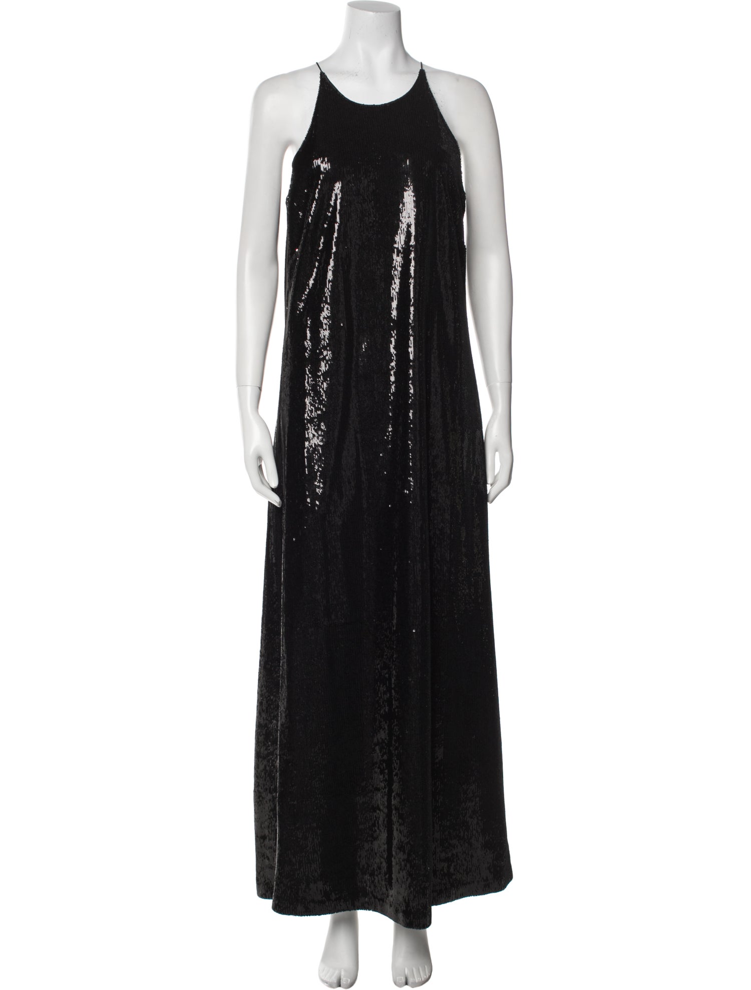 Gauchere Scoop Neck Long Dress