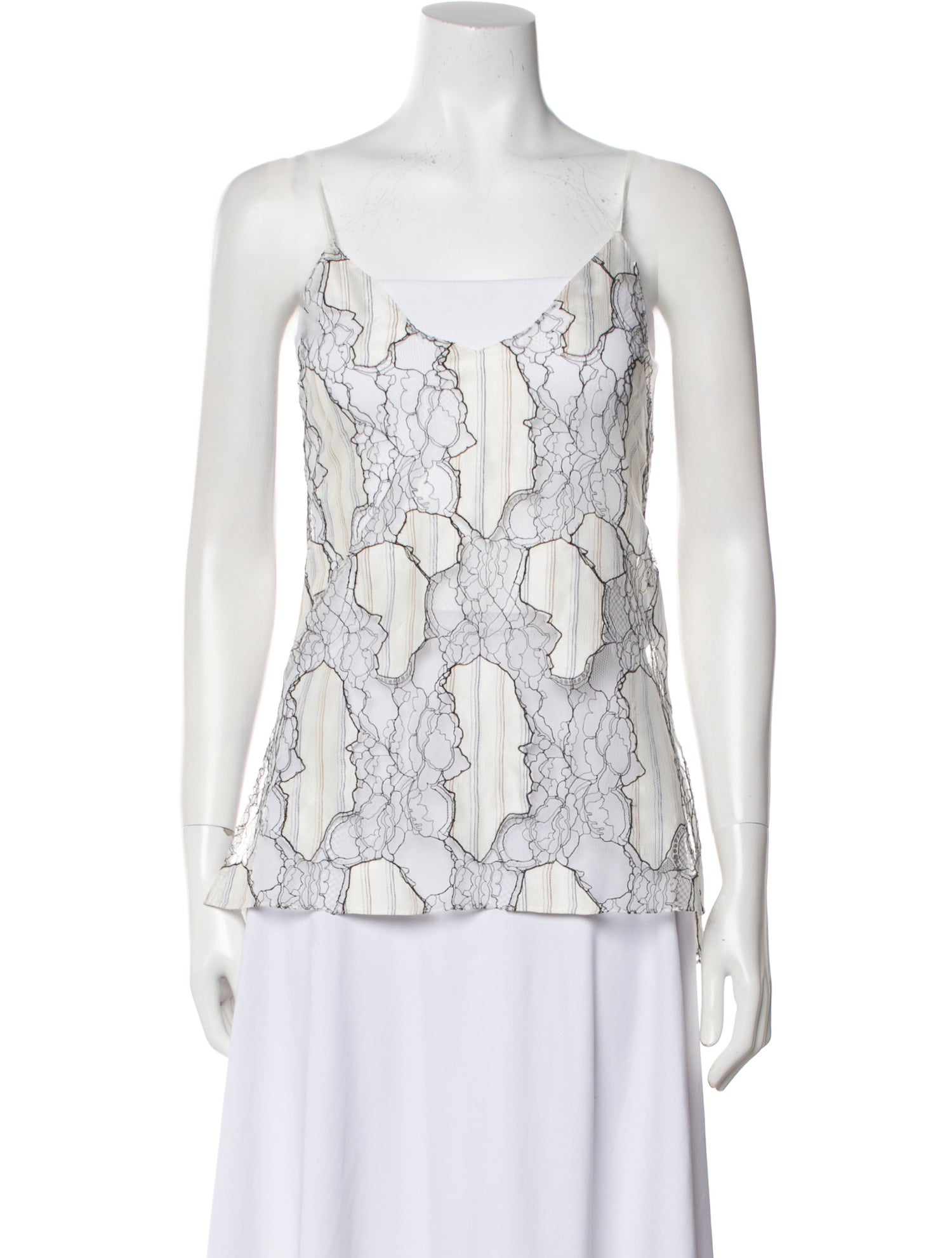 Gauchere Silk Printed Top w/ Tags