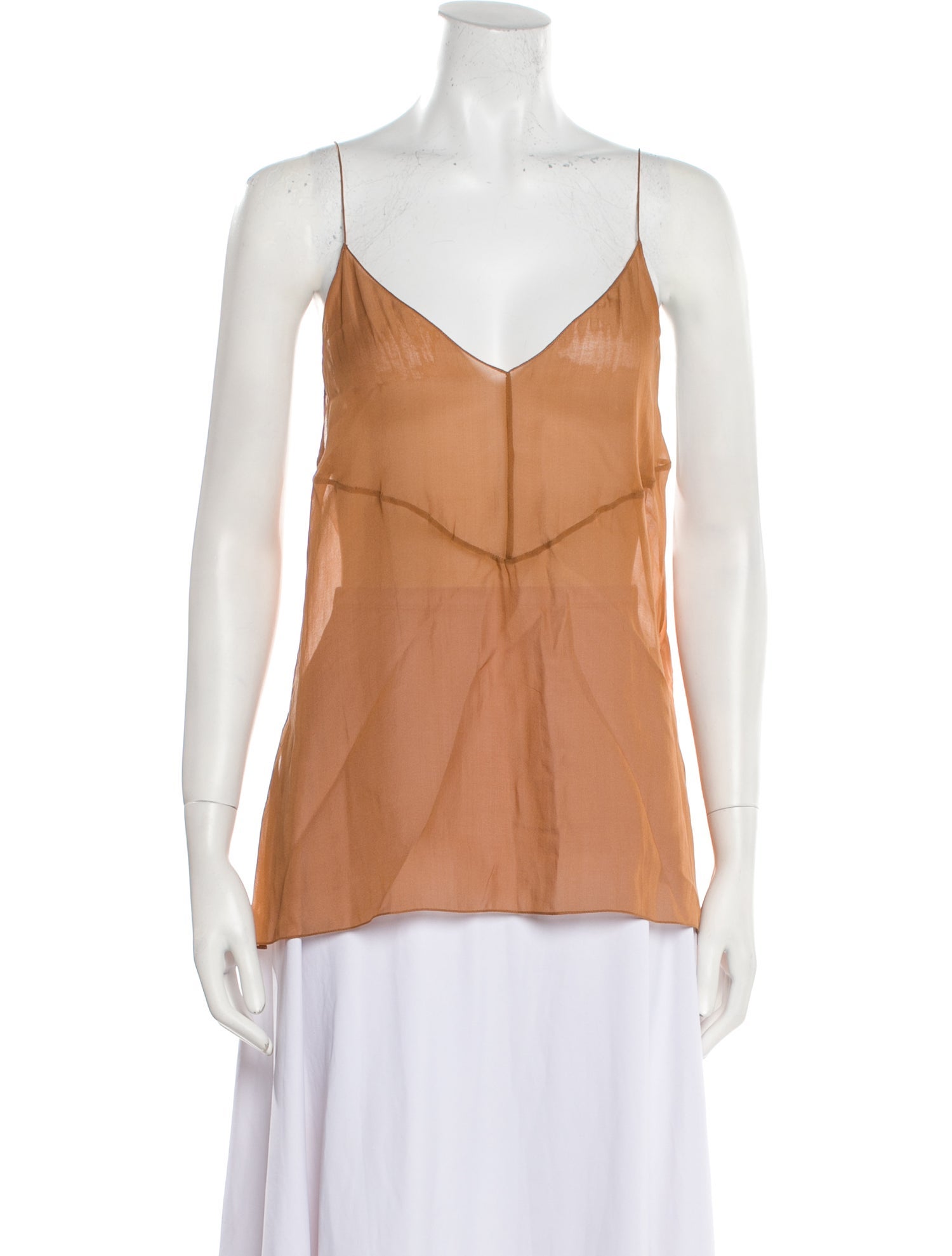 Gauchere Silk V-Neck Top w/ Tags
